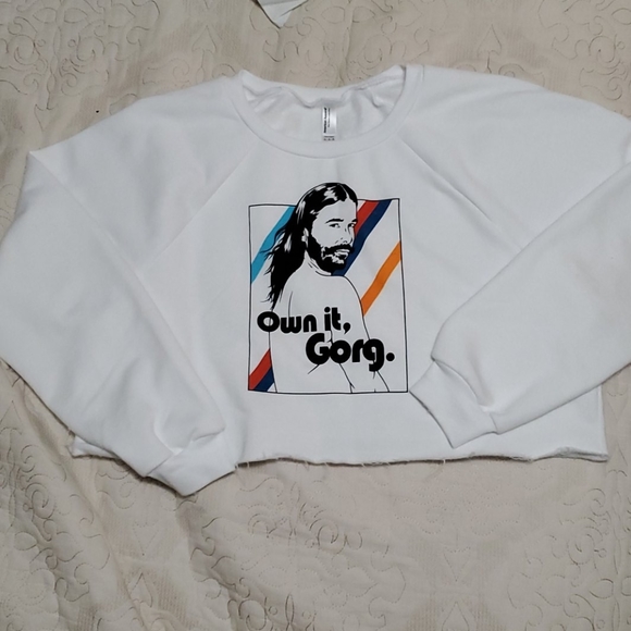 JVN queer eye crop sweatshirt